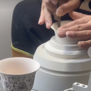 元青花茶具 纯手制